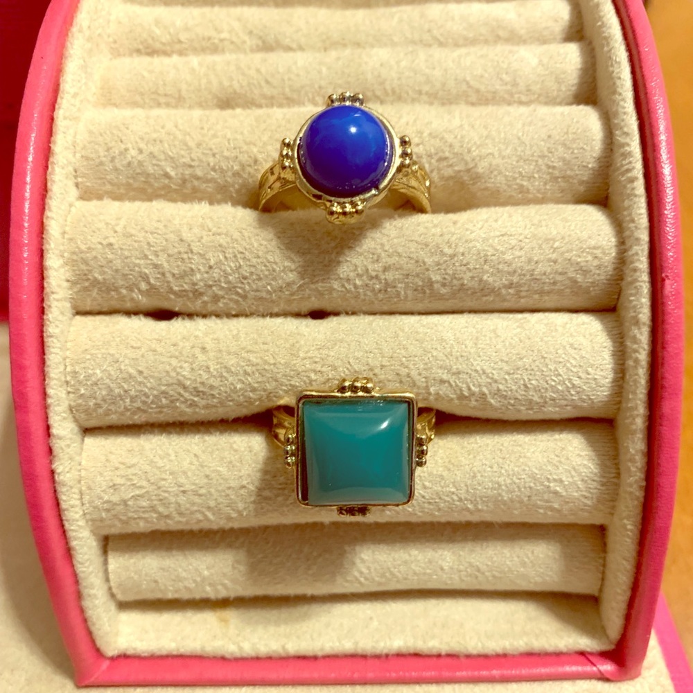 Two trendy rings size 6.5